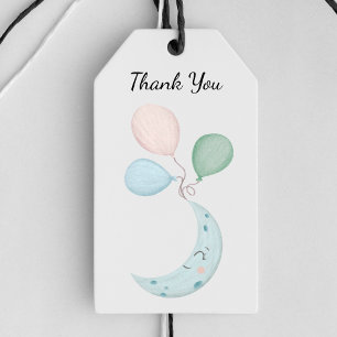 Étiquettes-cadeau Cute Kawaii Crescent Moon