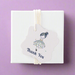 Étiquettes Cadeau Cute Little Ballerina Princess Anniversaire
