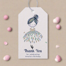 Cute Little Ballerina Princess Merci d'anniversair