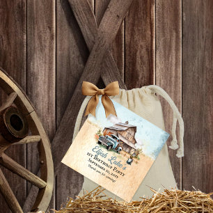 Étiquettes Cadeau Cute Little Farmer 1er anniversaire Merci de fête