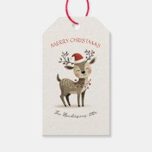 Cute Reindeer Retro Christmas