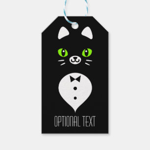 Étiquettes-cadeau Cute Tuxedo Chat