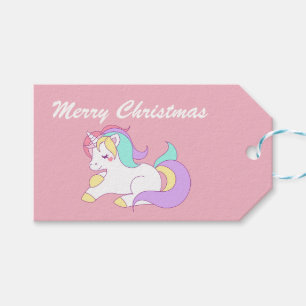 Étiquettes-cadeau Cute Unicorn.