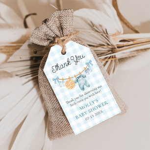Étiquettes-cadeau Cutie Pie Blue Fall Boy Baby shower Cadeau Tags