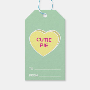 Étiquettes-cadeau Cutie Pie Sweet Conversation Coeur Valentines Jour