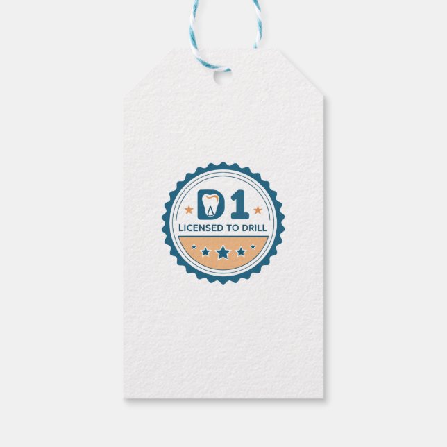 Étiquettes-cadeau  D1 to DDS Dental Student Sticker (Dos)