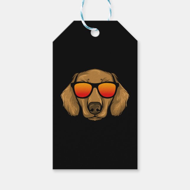 Étiquettes-cadeau Dachshund Cadeau Dixie Wiener Doxie Dackel (Devant)