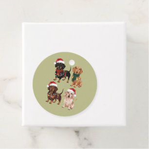 Étiquettes Cadeau Dachshund Christmas Chien Maman Lover Noël Cadeau