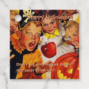Étiquettes Cadeau Dangers de la pompe Douce dent Halloween