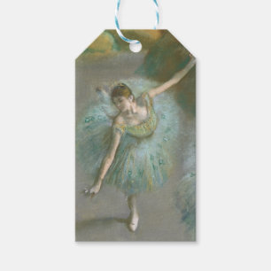 Étiquettes-cadeau Danseuse dans Green Edgar Degas