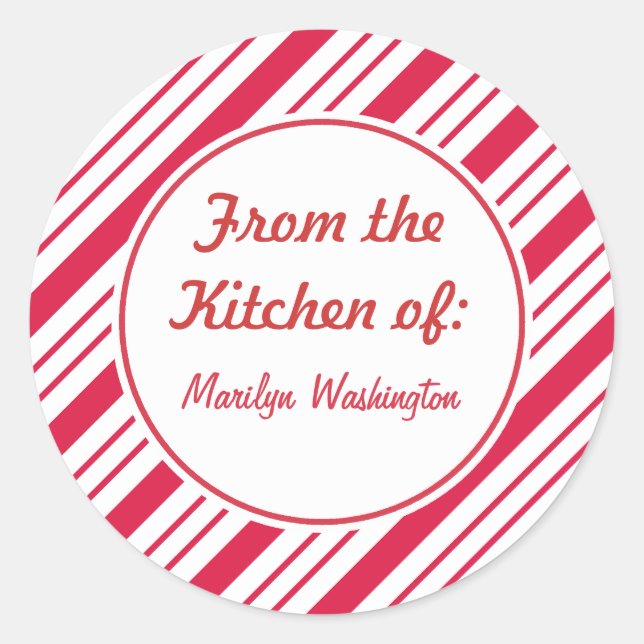 Étiquettes Cadeau de Noël personnalisées Stickers (Devant)