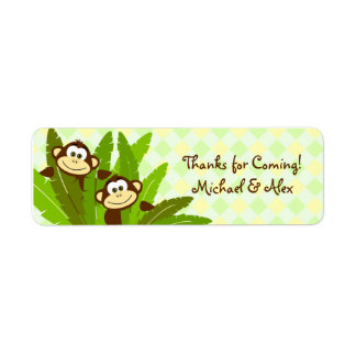 Étiquettes Cadeau de singe