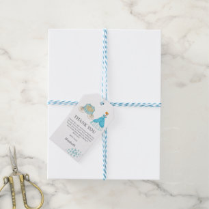 Étiquettes-cadeau Décor de fête d'anniversaire de la princesse Cendr