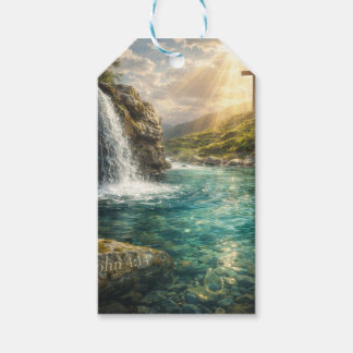 Étiquettes-cadeau Décoration murale chrétienne Eau Vivante