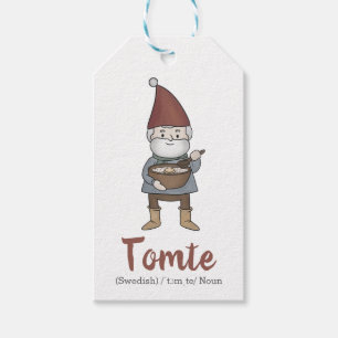Étiquettes-cadeau Définition suédoise Tomte Gnome 
