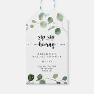 Étiquettes-cadeau Délice Eucalyptus Sip Sip Hooray Fête des mariées