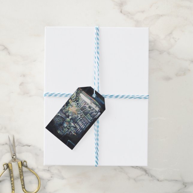 Étiquettes-cadeau Déplacé l'objectif, Singapour (Avec de laficelle)