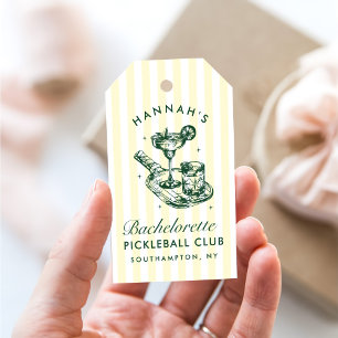 Étiquettes-cadeau Dernier Swing Avant Le Week-end de Pickleball Bach