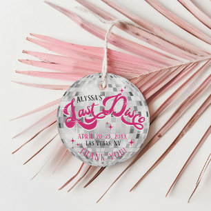 Étiquettes Cadeau Dernière soirée disco de la mariée