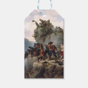 Étiquettes-cadeau Des fusiliers défendant un col de montagne (Karl L