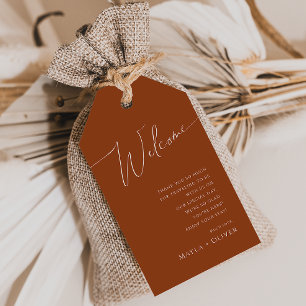 Étiquettes-cadeau Désert de Whimsical   Accueil Mariage en terre cui