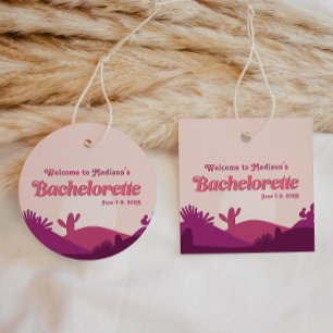 Étiquettes Cadeau Desert Sunset Bachelorette Scottsdale Favoriser Ta