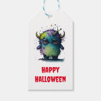 Étiquettes-cadeau Design Monstre Cartoon Mignonne Mais Effrayant