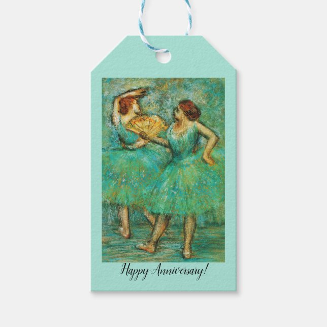 Étiquettes-cadeau Deux Danseurs, Degas Art (Devant)