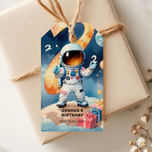 Étiquettes-cadeau Deux lune fête d'anniversaire 2
