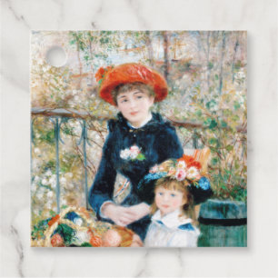 Étiquettes Cadeau Deux Sisters, On the Terrace Auguste Renoir