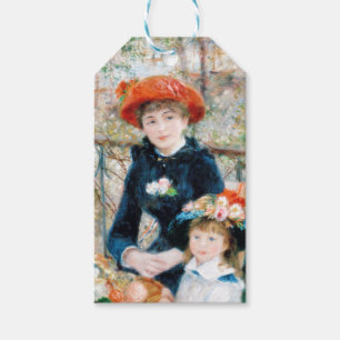 Étiquettes-cadeau Deux Sisters, On the Terrace Auguste Renoir