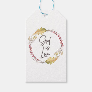 Étiquettes-cadeau Dieu est Amour - Spirituel et Religieux