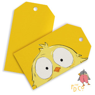 Étiquettes-cadeau Dingue poulet ! Étiquette-cadeau