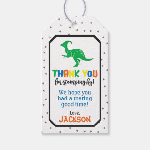Étiquettes-cadeau Dinosaur Anniversaire Favoriser Tags Tags cadeau