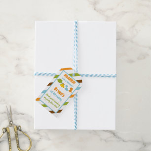 Étiquettes-cadeau Dinosaur Anniversaire Fête Favoriser Tags