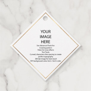 Étiquettes Cadeau do-it-yourself Tags d'accrochage de petits Carrés 
