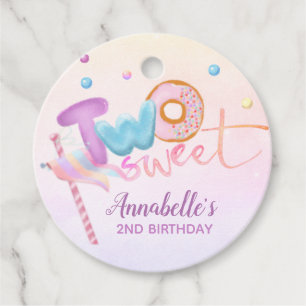 Étiquettes Cadeau Donut Two Sweet 2nd Birthday Paper Cups