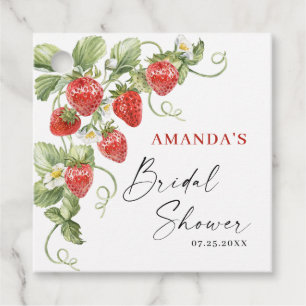 Étiquettes Cadeau Douce Mariage Champêtre à l'aquarelle Tendance