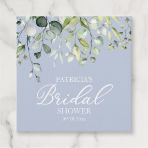 Étiquettes Cadeau Douce verdure Eucalyptus Aquarelle Baby Shower 