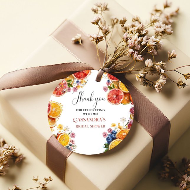 Étiquettes Cadeau Douceur de la Mariée au Citron  (Créateur téléchargé)