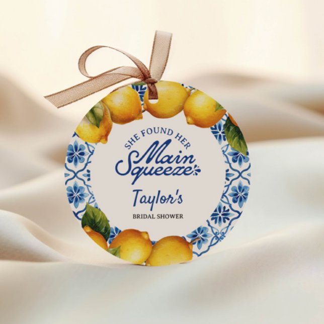 Étiquettes Cadeau Douceur de Mariage Été Citron (Créateur téléchargé)