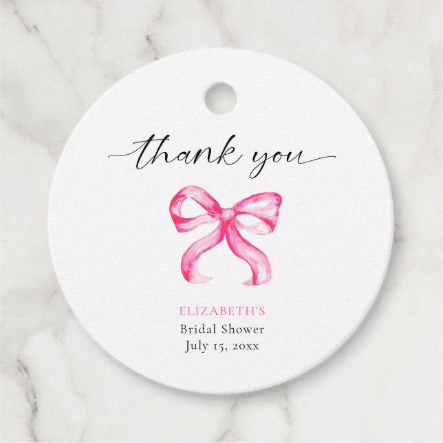 Étiquettes Cadeau Douceur de Mariée Personnalisé (Devant)