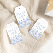 Douche de Mariée Fleurie Bleu Poussière
