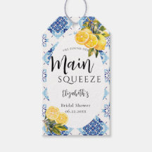 Douche Nuptiale Citron Carreaux Bleus Italiens Thè