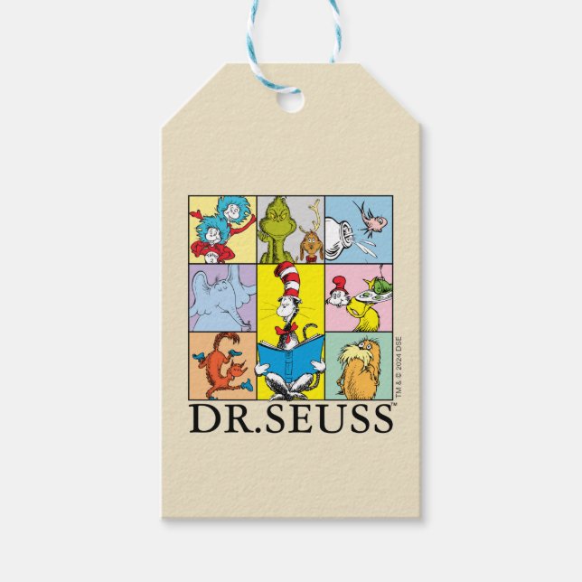 Étiquettes-cadeau Dr Seuss | Graphique Histoires (Devant)