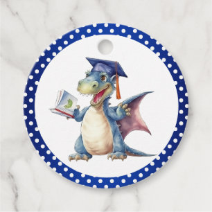 Étiquettes Cadeau Dragon Kindergarten Graduate Circle Favoriser les