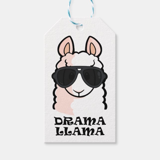 Étiquettes-cadeau Drama Llama (Devant)