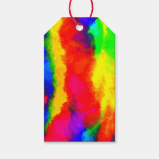 Étiquettes-cadeau Drapeau couleur Eau personnalisée teinture cadeau 