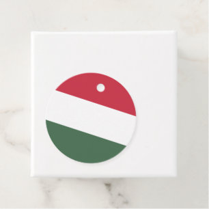 Étiquettes Cadeau drapeau de la Hongrie