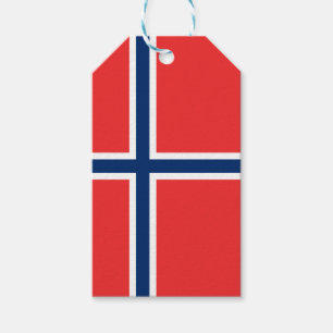 Étiquettes-cadeau Drapeau de la Norvège